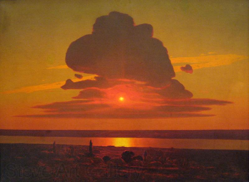 Arkhip Kuinji Red sunset on the Dnieper